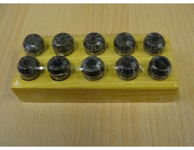 ER16 Collet Set Comprising 10 Collets 
